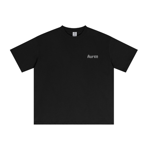 235GSM Men's cool-touch Crew Neck T-shirt Black